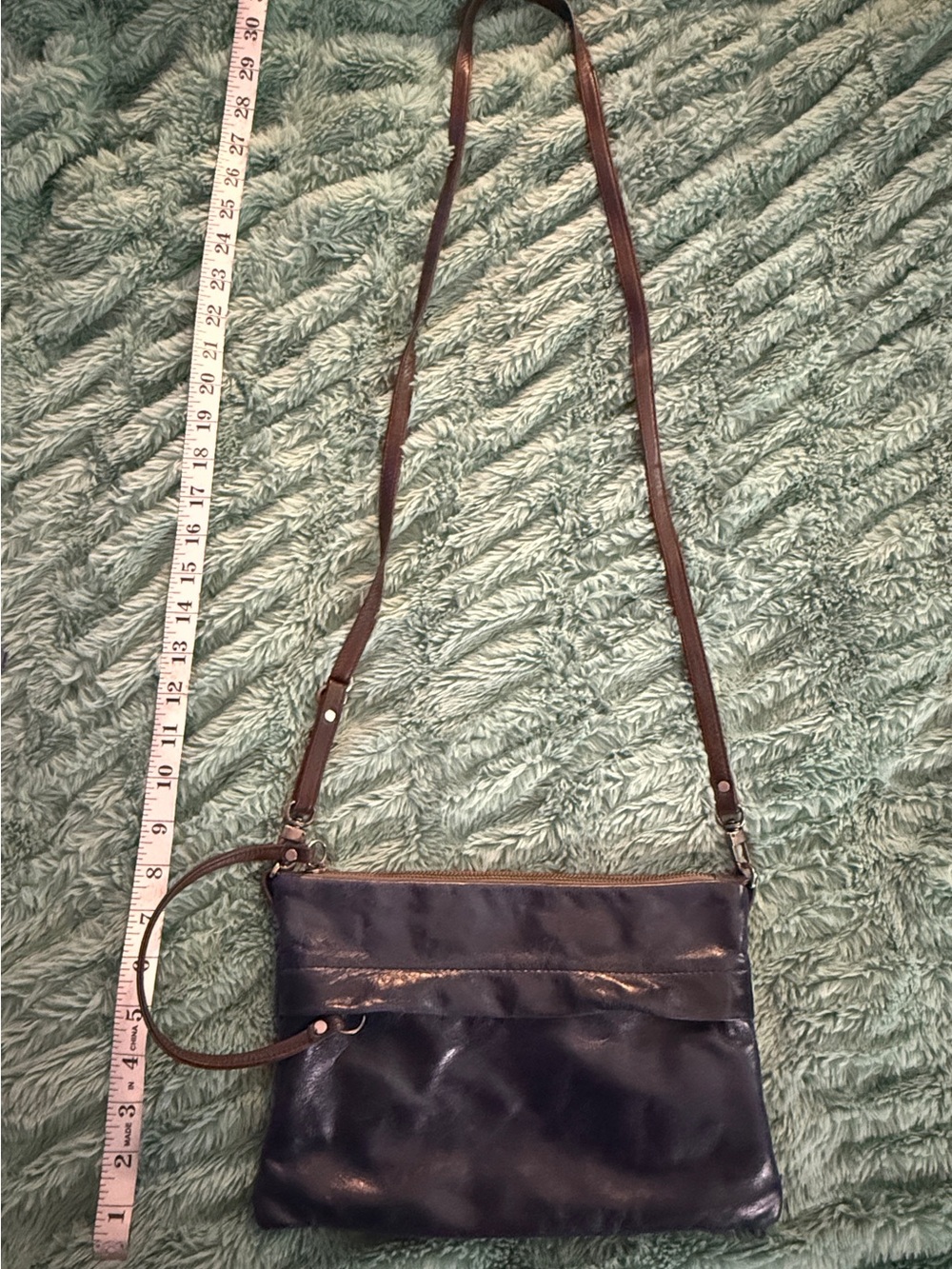 Rough and Tumble single zip pocket clutch